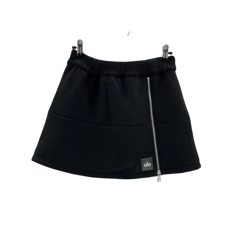 Alo Yoga Quilted Black Polaris Puffer Size S Skirt